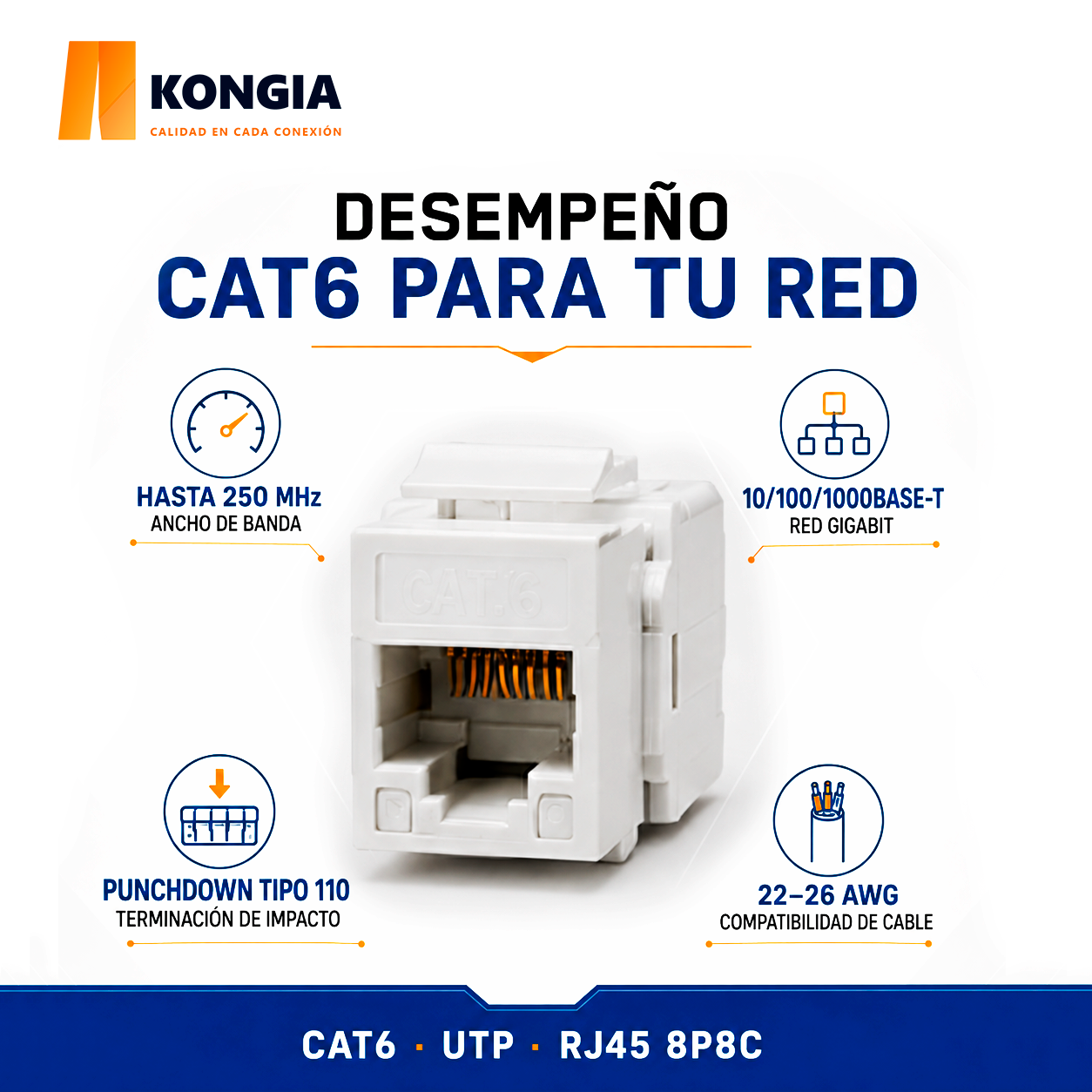 KJ-6-PD-180 - Vista Trasera / Bloque IDC