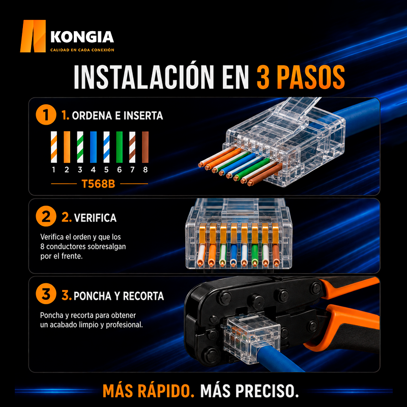 KNC-RJ45-5E-U-PT30-100 Infografía 2